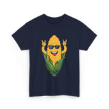 Corn On The Cob Corn Lover T-Shirt - Navy