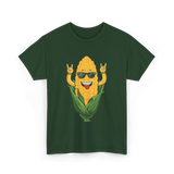 Corn On The Cob Corn Lover T-Shirt - Forest Green