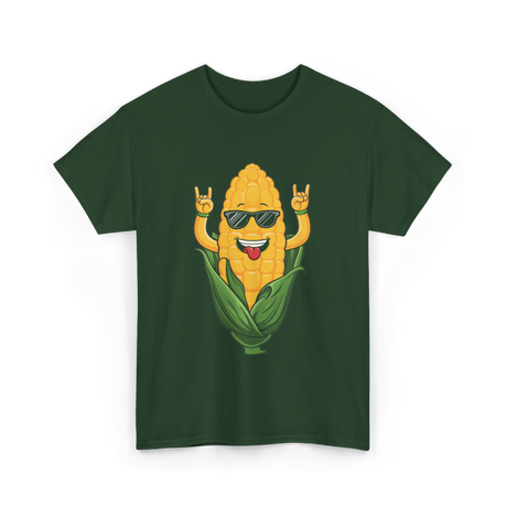 Corn On The Cob Corn Lover T-Shirt - Forest Green