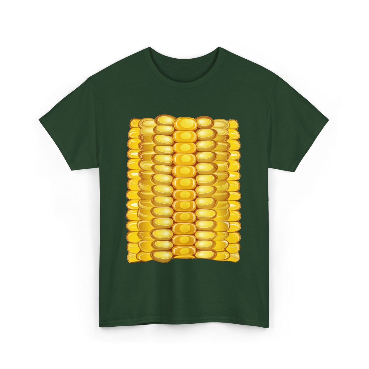 Corn on the Cob Corn T-Shirt - Forest Green