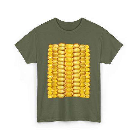 Corn on the Cob Corn T-Shirt - Military Green