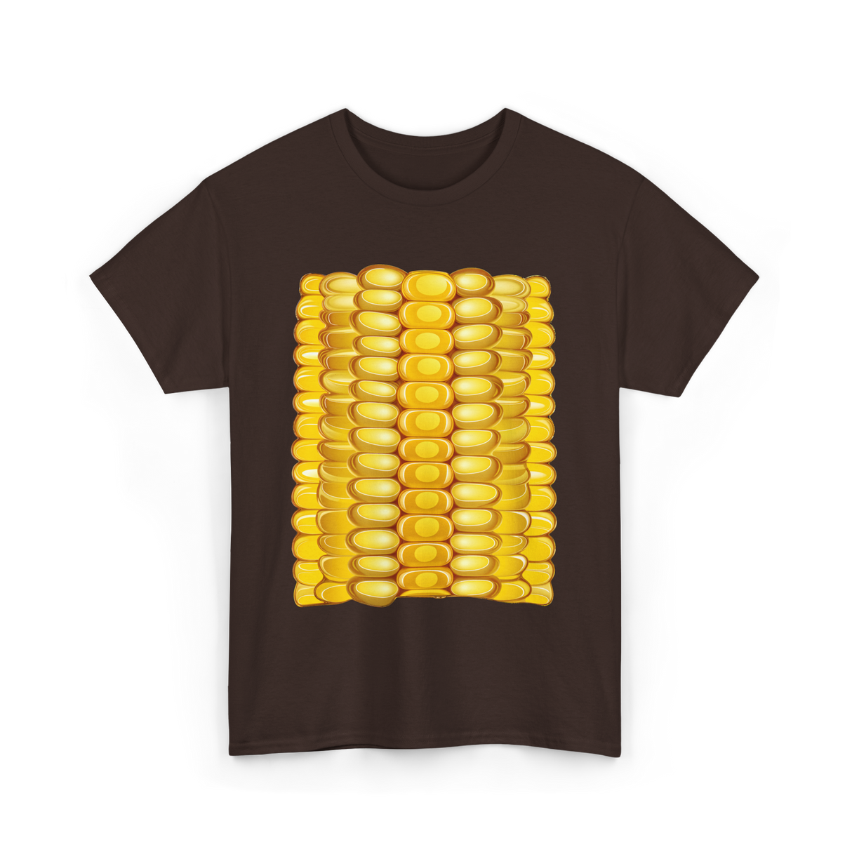 Corn on the Cob Corn T-Shirt - Dark Chocolate