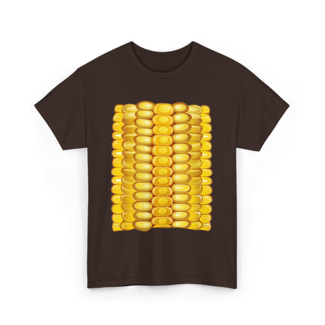 Corn on the Cob Corn T-Shirt - Dark Chocolate