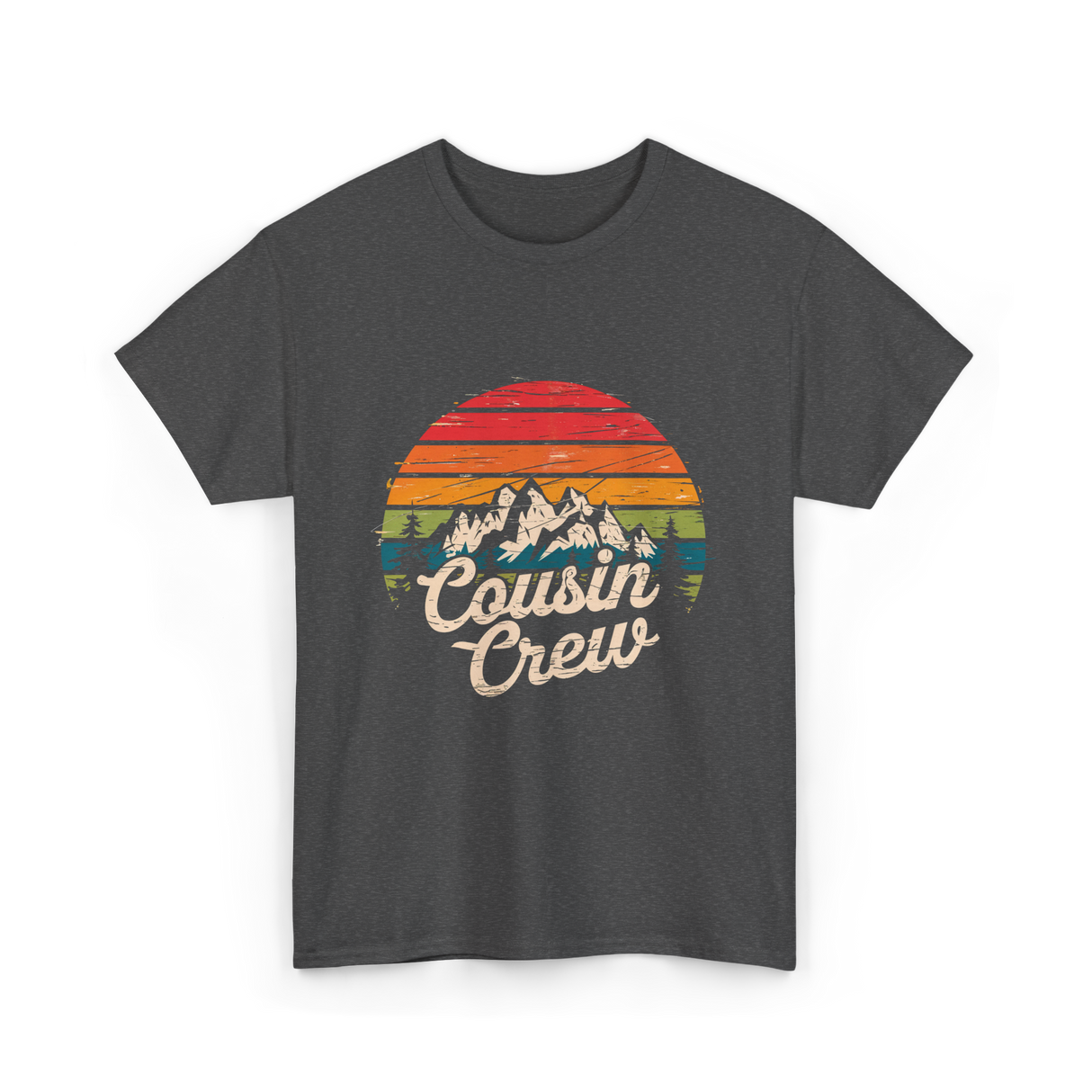 Cousin Crew Camping Adventure T-Shirt - Dark Heather