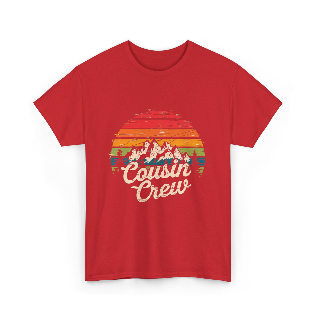 Cousin Crew Camping Adventure T-Shirt - Red