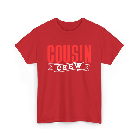 Cousin Crew Cousins Announcement T-Shirt - Red