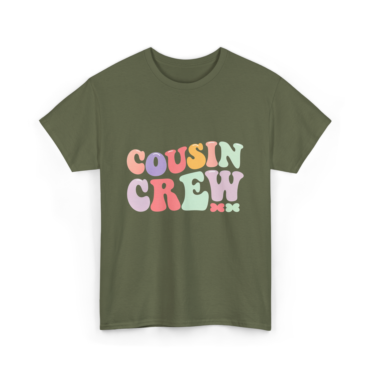 Cousin Crew Cousins Family T-Shirt - Military Green