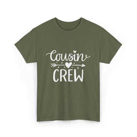 Cousin Crew Family Reunion T-Shirt - Military Green