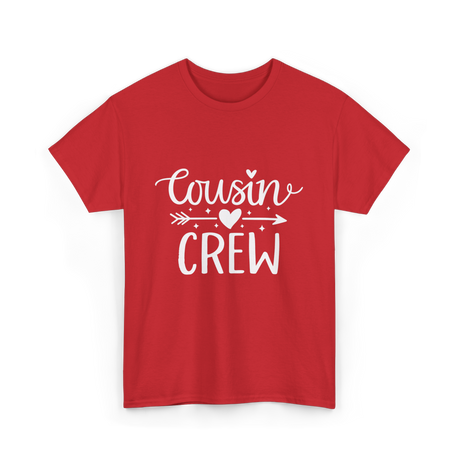 Cousin Crew Family Reunion T-Shirt - Red