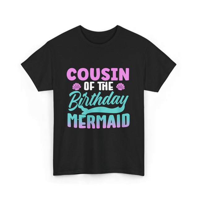 Cousin Mermaid Party T-Shirt - Black