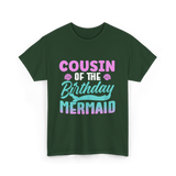 Cousin Mermaid Party T-Shirt - Forest Green