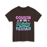 Cousin Mermaid Party T-Shirt - Dark Chocolate