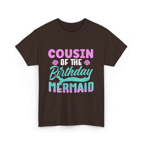 Cousin Mermaid Party T-Shirt - Dark Chocolate