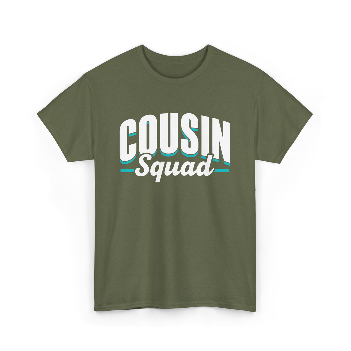 Cousin Squad Cousins Family T-Shirt - Military Green