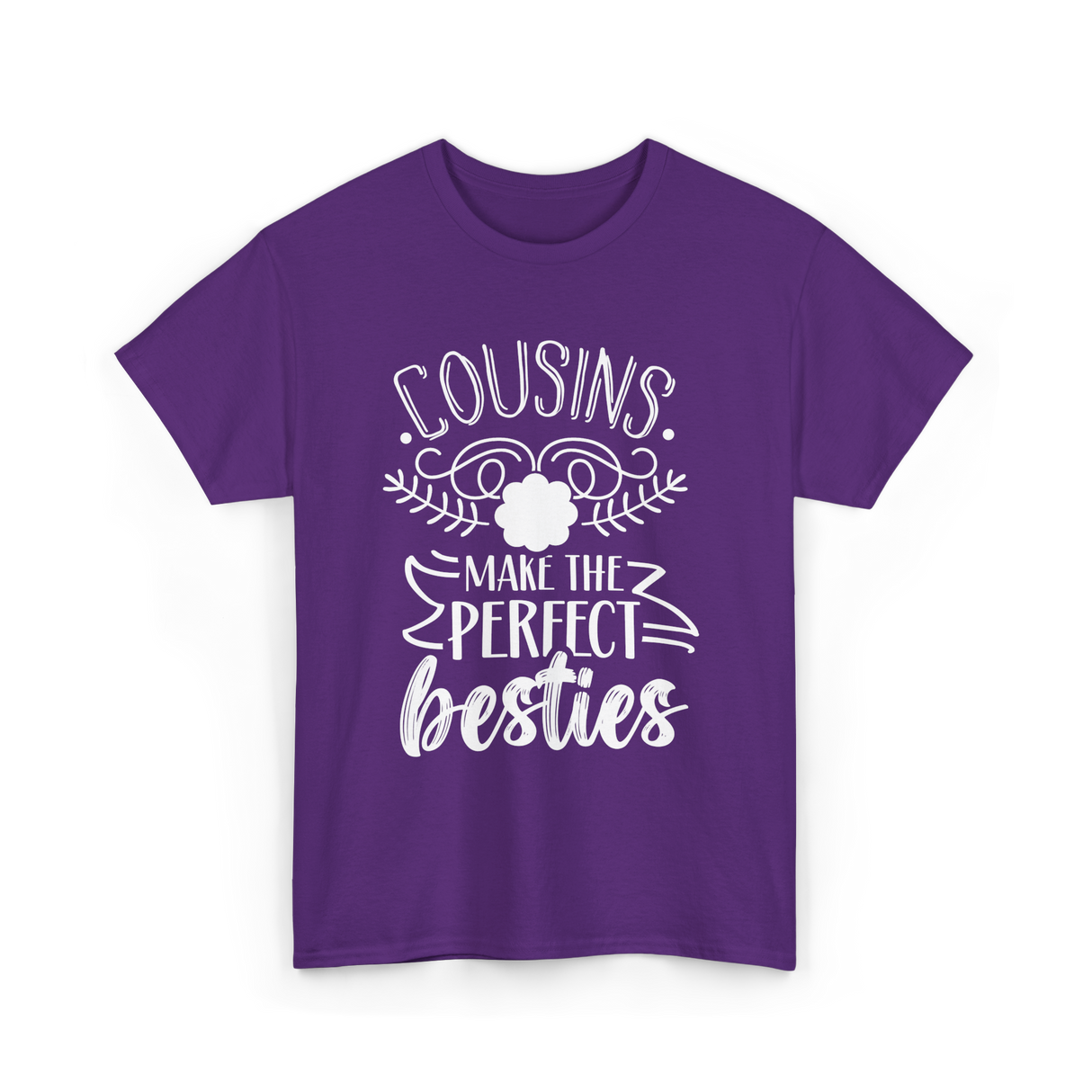 Cousins Make Perfect Besties Friendship T-Shirt - Purple