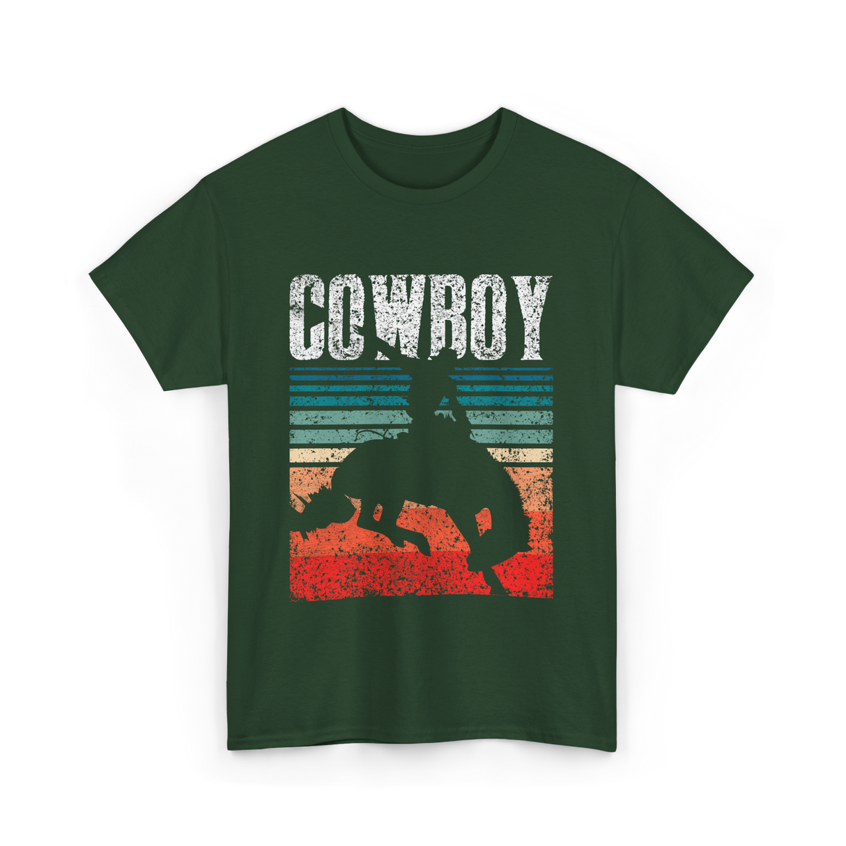 Cowboy Cowboy Rodeo T-Shirt - Forest Green