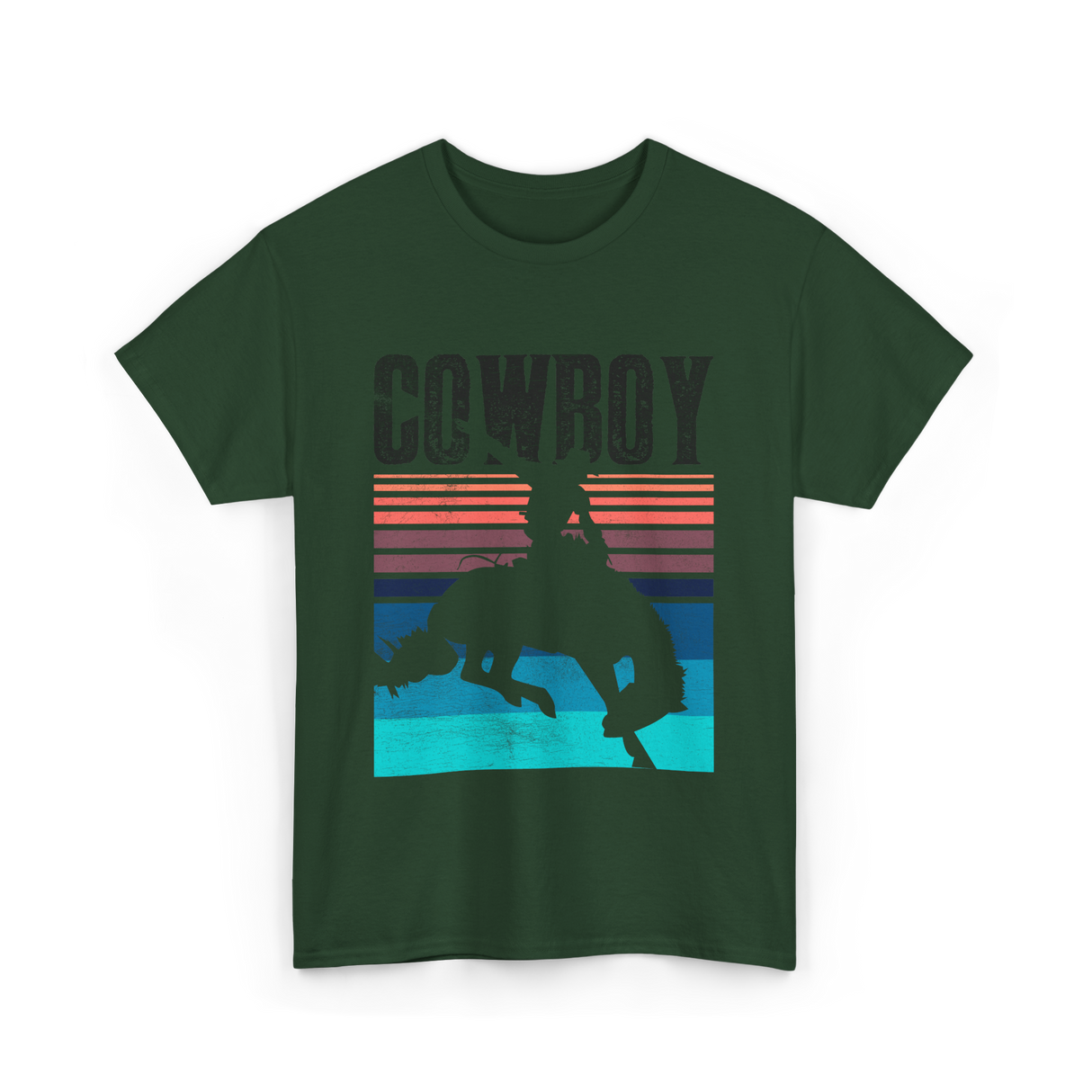 Cowboy Cowboy Rodeo T-Shirt - Forest Green