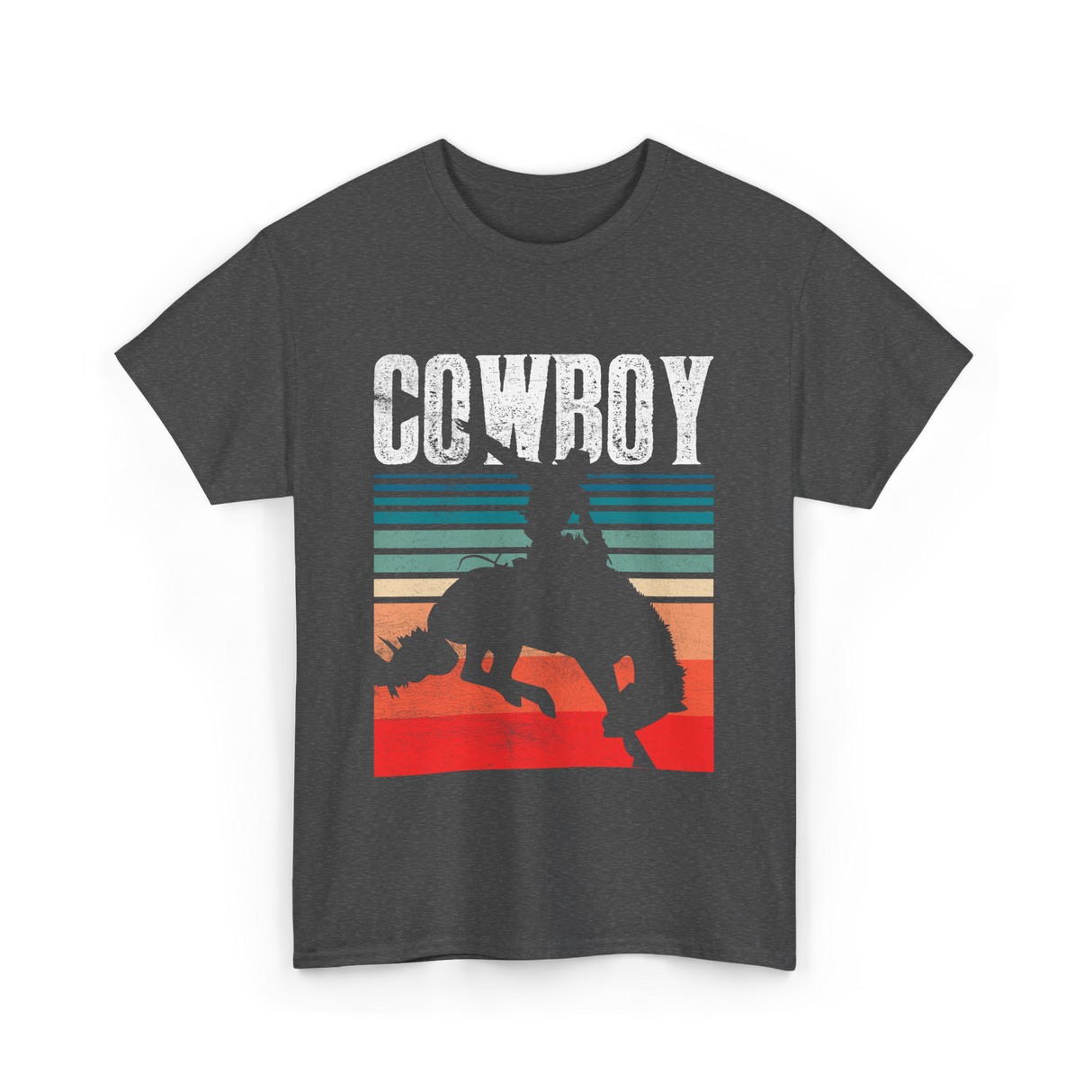 Cowboy Cowboying Western Rodeo T-Shirt - Dark Heather