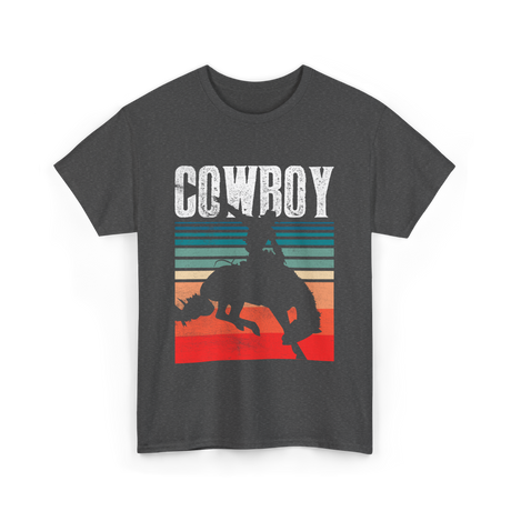 Cowboy Cowboying Western Rodeo T-Shirt - Dark Heather