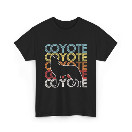 Coyote Retro Vintage Coyote T-Shirt - Black