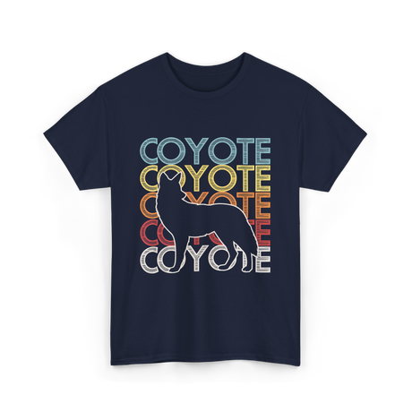 Coyote Retro Vintage Coyote T-Shirt - Navy