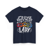 Crazy Bingo Lady Bingo T-Shirt - Navy