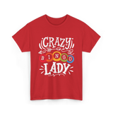 Crazy Bingo Lady Bingo T-Shirt - Red