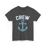 Crew Anchor Nautical Boating T-Shirt - Dark Heather