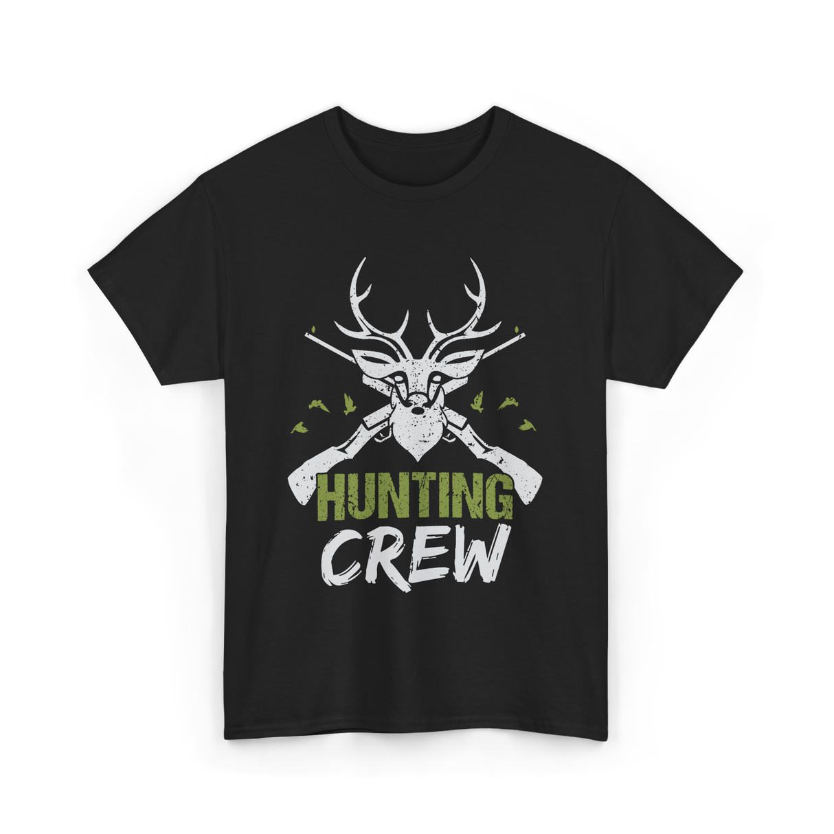 Crew Hunting Hunters Deer T-Shirt - Black