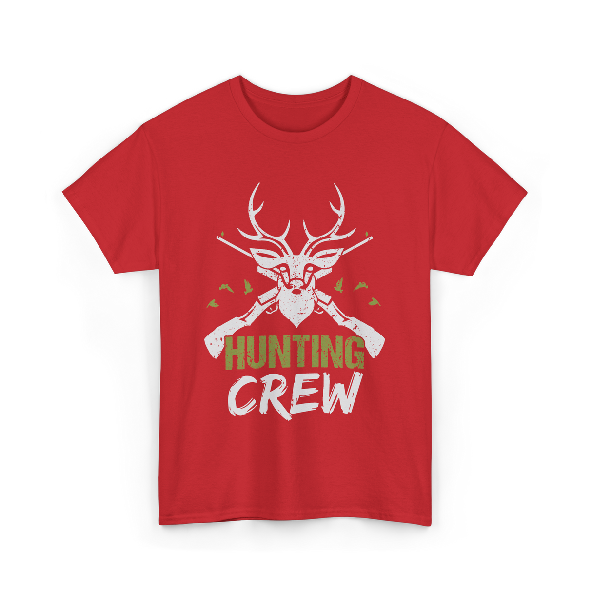 Crew Hunting Hunters Deer T-Shirt - Red