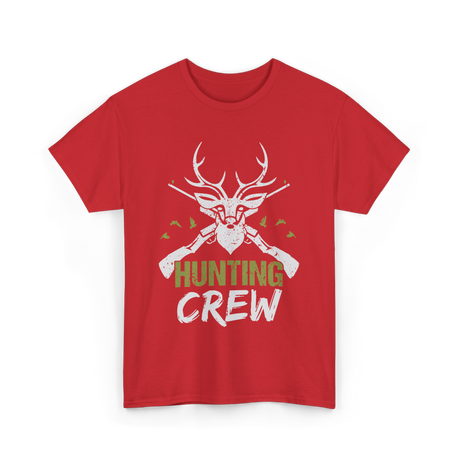 Crew Hunting Hunters Deer T-Shirt - Red