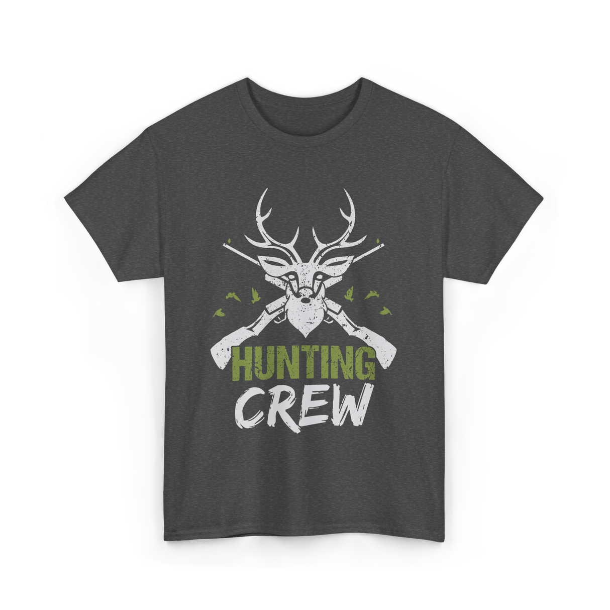 Crew Hunting Hunters Deer T-Shirt - Dark Heather