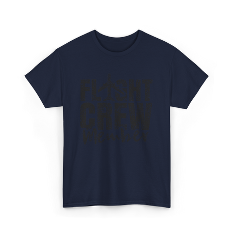 Crew Member Airplane Attendant T-Shirt - Navy