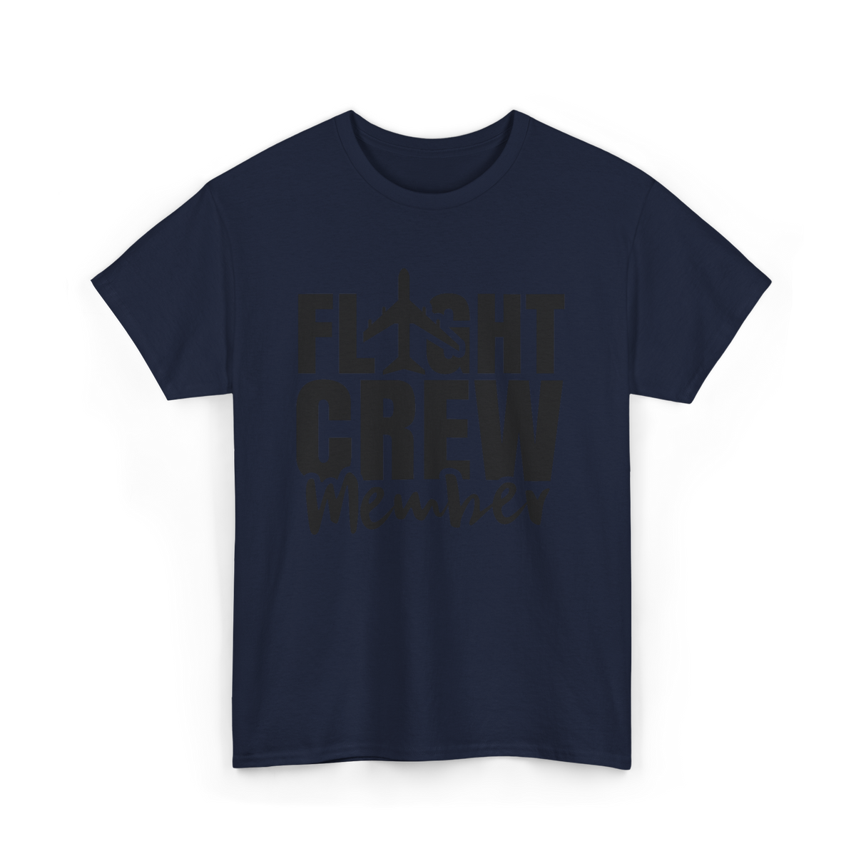 Crew Member Airplane Attendant T-Shirt - Navy