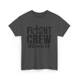 Crew Member Airplane Attendant T-Shirt - Dark Heather