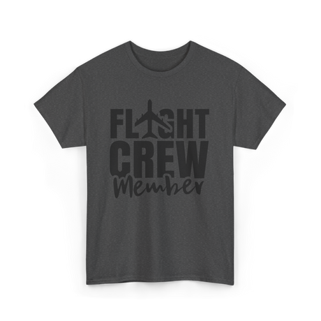 Crew Member Airplane Attendant T-Shirt - Dark Heather