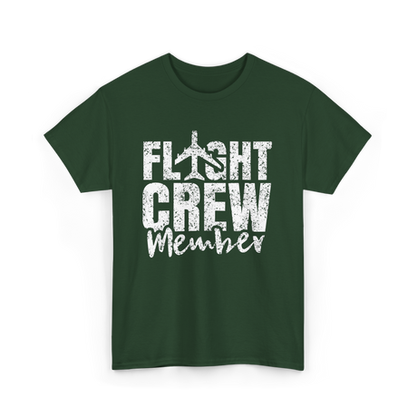 Crew Member Aviation T-Shirt - Forest Green