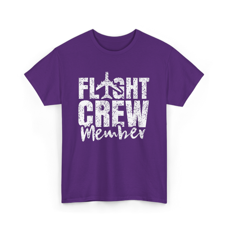 Crew Member Aviation T-Shirt - Purple