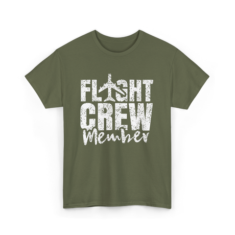 Crew Member Aviation T-Shirt - Military Green