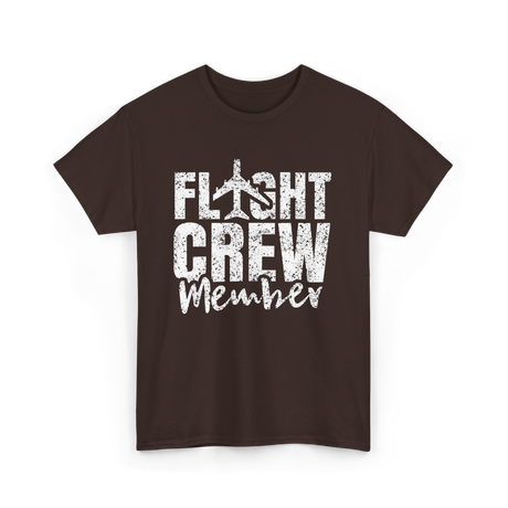 Crew Member Aviation T-Shirt - Dark Chocolate