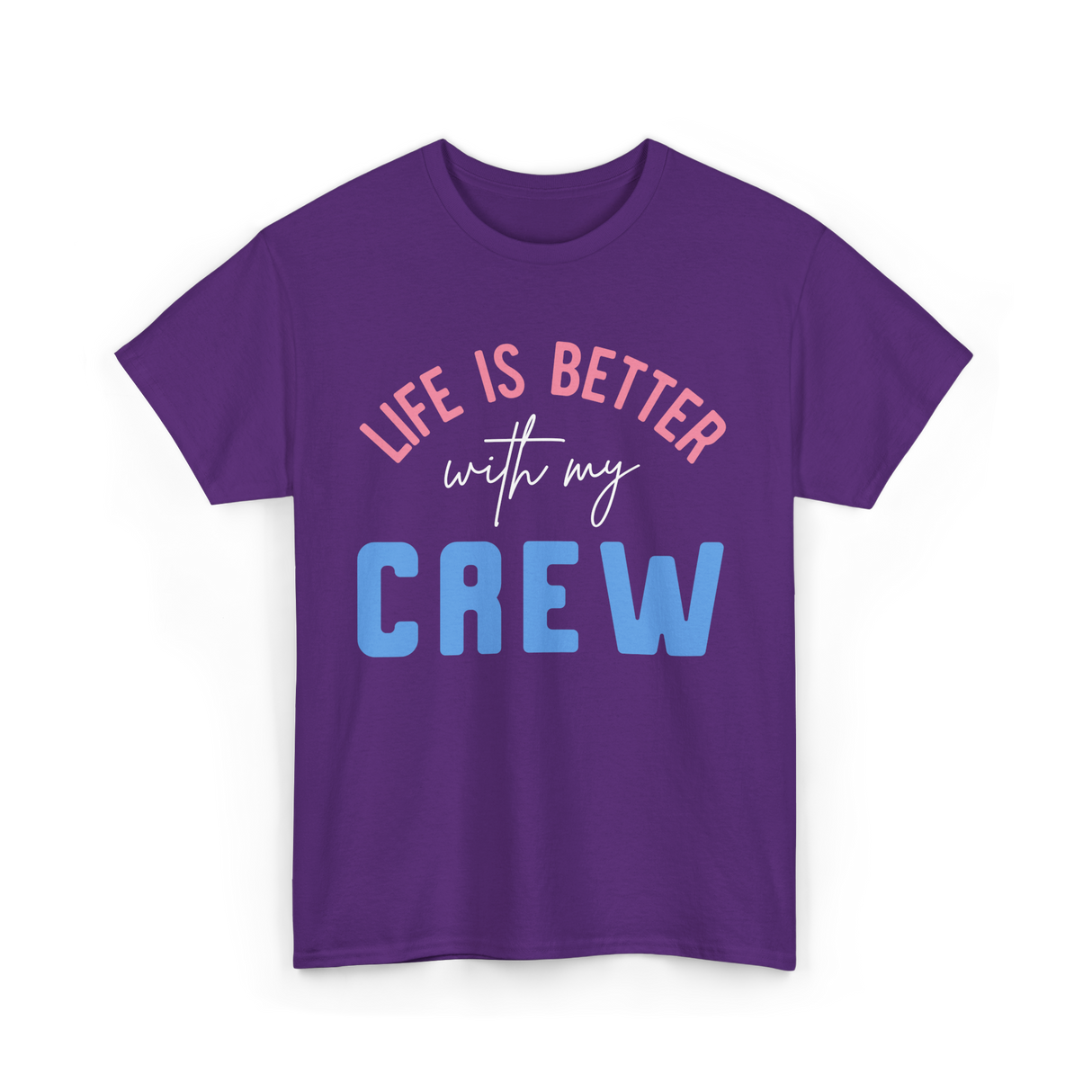 Crew Motivation Inspirational Team T-Shirt - Purple