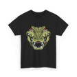 Crocodile Head Art Crocodile T-Shirt - Black