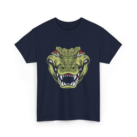 Crocodile Head Art Crocodile T-Shirt - Navy