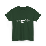 Crocodile Heartbeat Gator Animal Lover T-Shirt - Forest Green