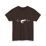 Crocodile Heartbeat Gator Animal Lover T-Shirt - Dark Chocolate