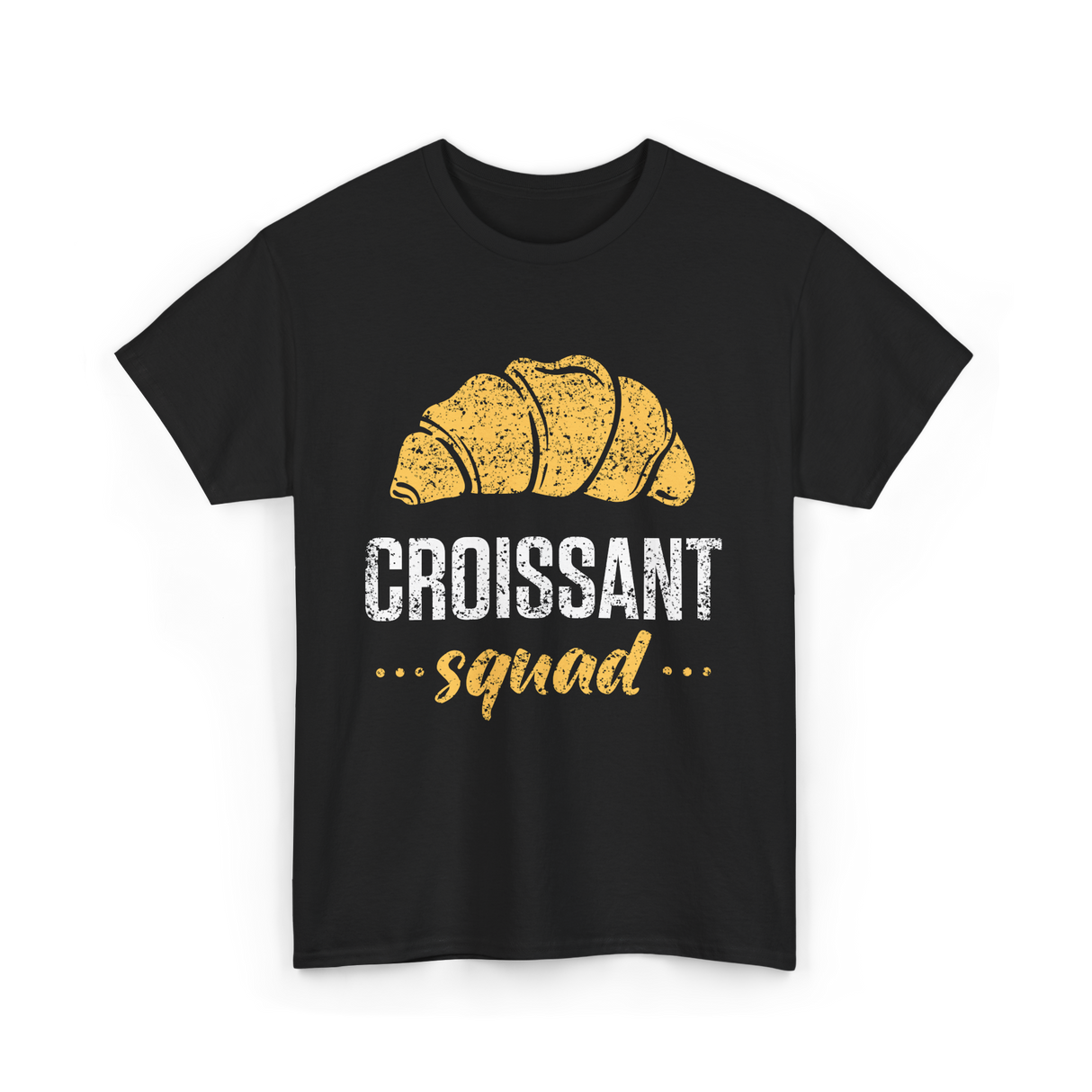 Croissant Squad Croissant Croissants T-Shirt - Black