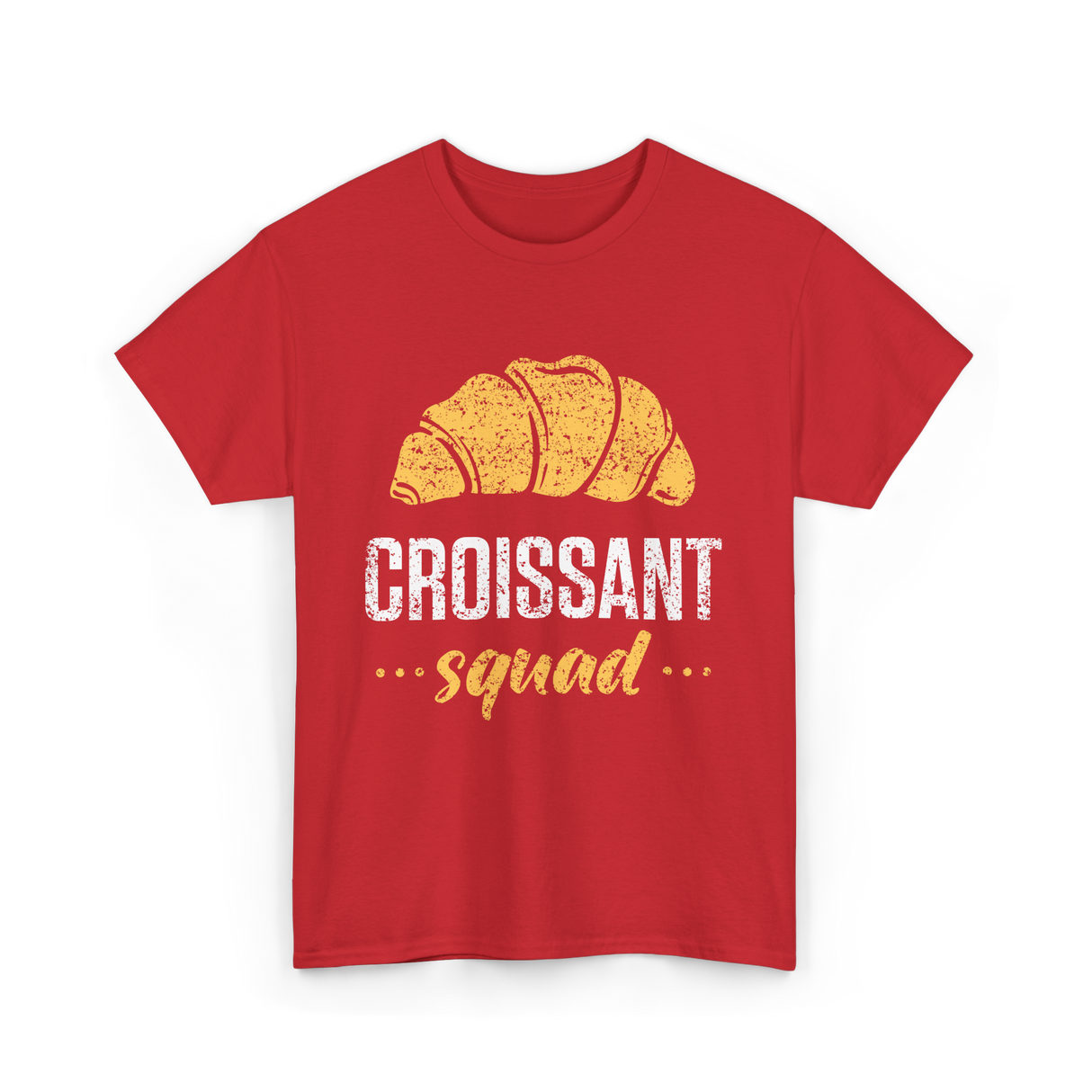 Croissant Squad Croissant Croissants T-Shirt - Red