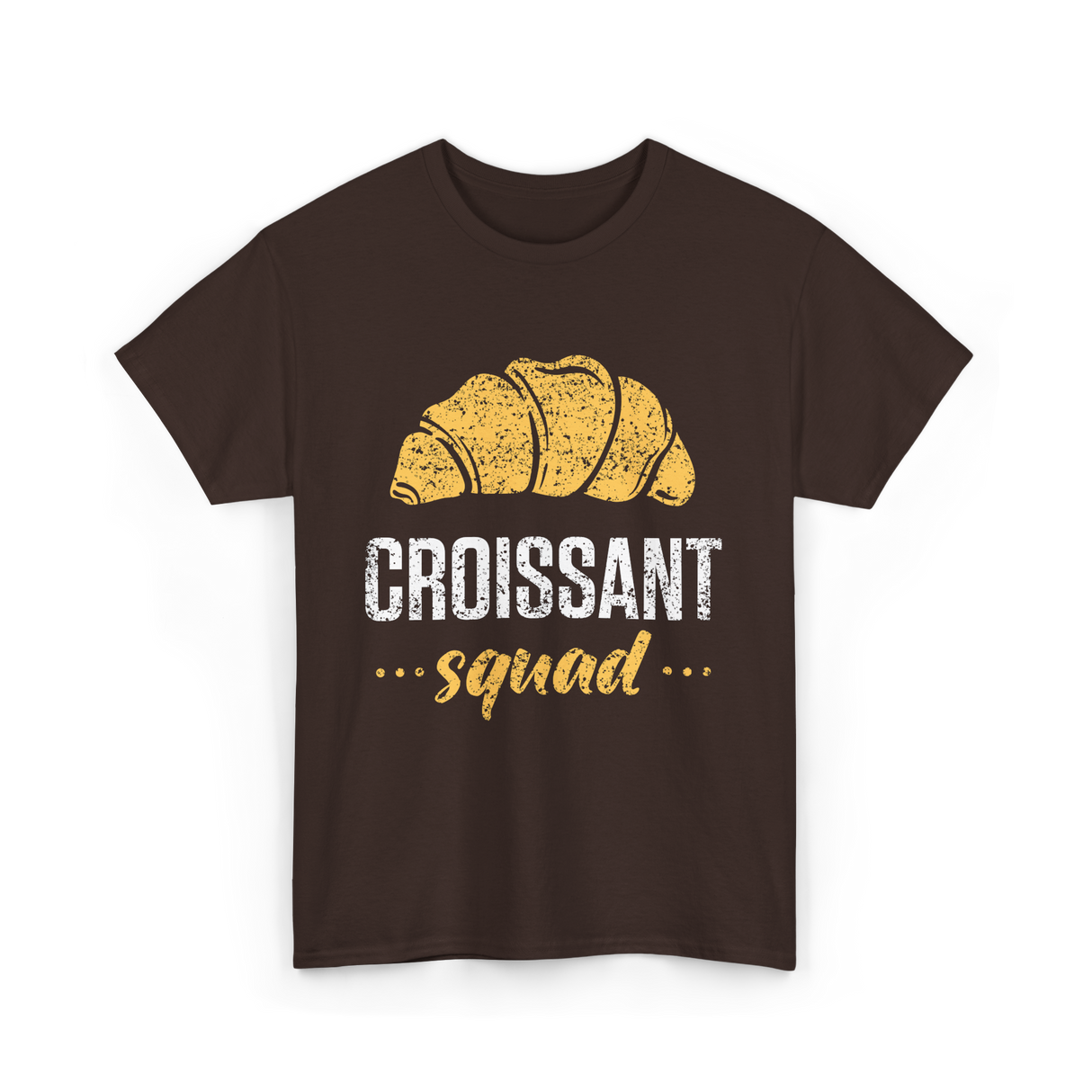 Croissant Squad Croissant Croissants T-Shirt - Dark Chocolate