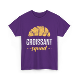 Croissant Squad Croissant Croissants T-Shirt - Purple