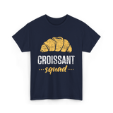 Croissant Squad Croissant Croissants T-Shirt - Navy